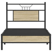 Giroletto senza Materasso-Struttura Letto Rovere Sonoma 90x200 cm in Truciolato 654461