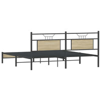 Giroletto senza Materasso-Struttura Letto Rovere Sonoma 160x200cm in Truciolato 248036