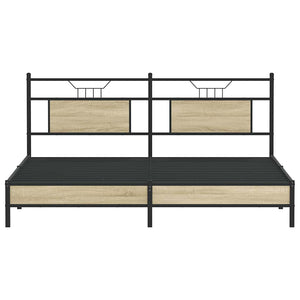 Giroletto senza Materasso-Struttura Letto Rovere Sonoma 183x203cm in Truciolato 420416