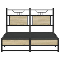 Giroletto senza Materasso-Struttura Letto Rovere Sonoma 120x190cm in Truciolato 396601