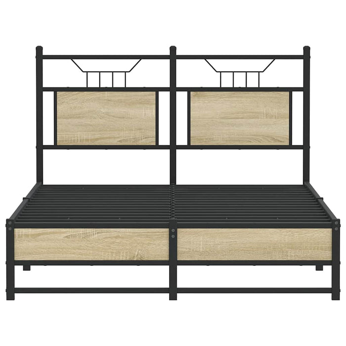 Giroletto senza Materasso-Struttura Letto Rovere Sonoma 120x190cm in Truciolato 396601