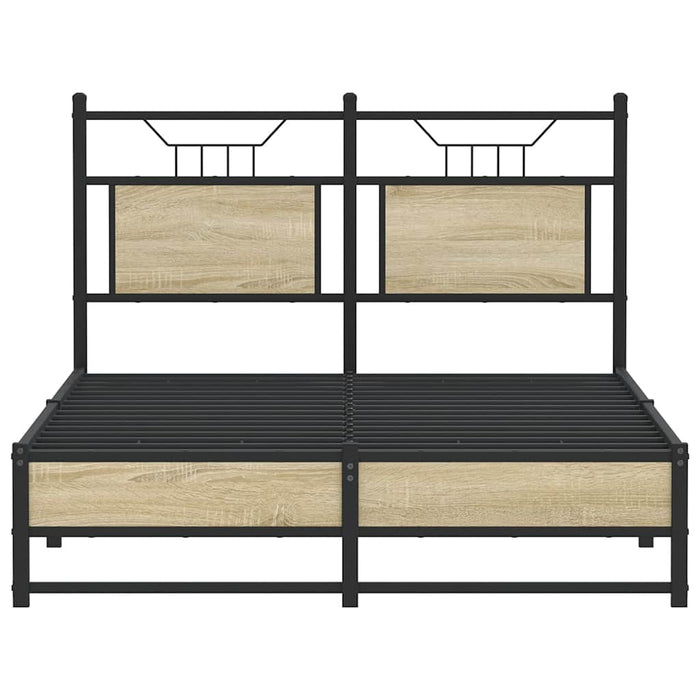 Giroletto senza Materasso-Struttura Letto Rovere Sonoma 120x200cm in Truciolato 429086