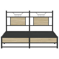 Giroletto senza Materasso-Struttura Letto Rovere Sonoma 140x190cm in Truciolato 756756