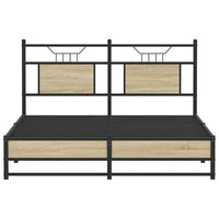 Giroletto senza Materasso-Struttura Letto Rovere Sonoma 140x200cm in Truciolato 870047