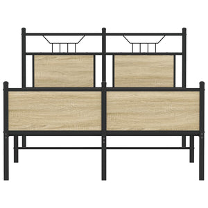 Giroletto senza Materasso-Struttura Letto Rovere Sonoma 120x190cm in Truciolato 997350