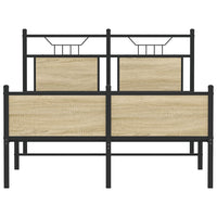 Giroletto senza Materasso-Struttura Letto Rovere Sonoma 120x200cm in Truciolato 689454