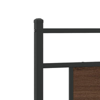 Giroletto senza Materasso-Struttura Letto Rovere Marrone 80x200cm in Truciolato 966552