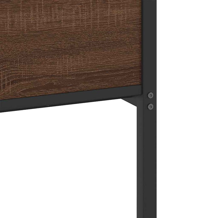 vidaXL Giroletto senza Materasso Rovere Marrone 80x200cm in Truciolato