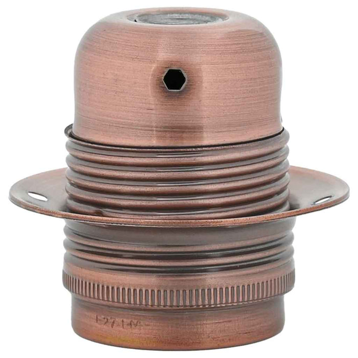 Portalampade 2 pz Rosso Bronzo E27 4106519