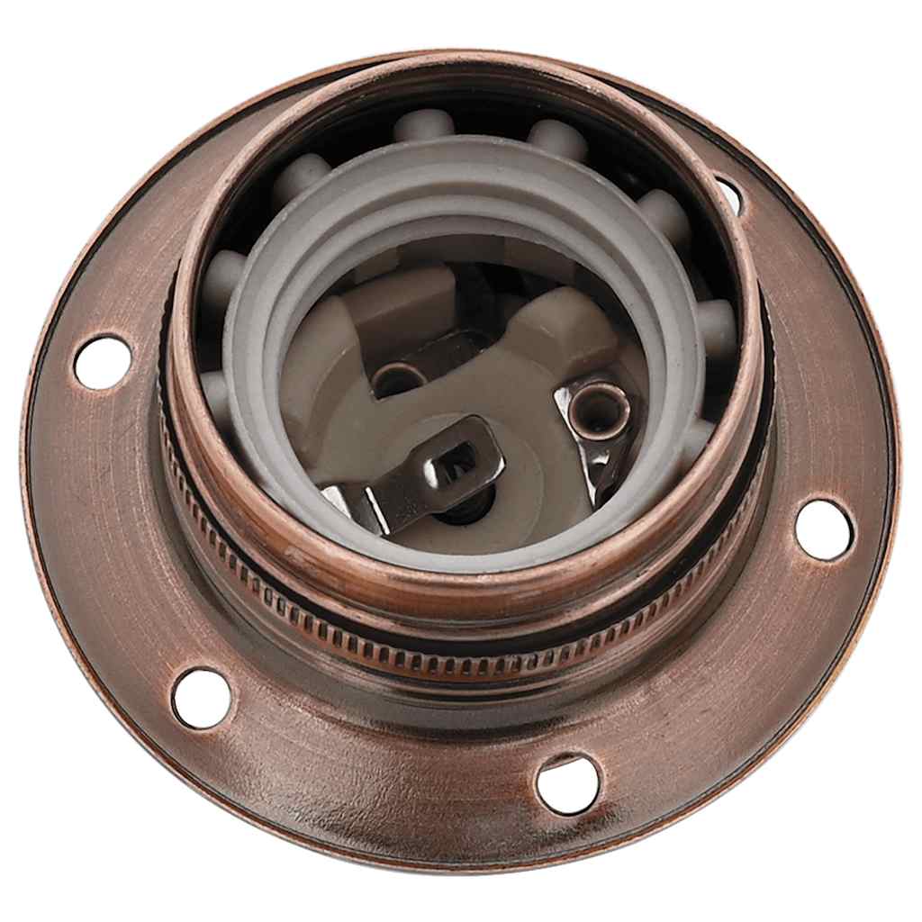 Portalampade 2 pz Rosso Bronzo E27 4106519