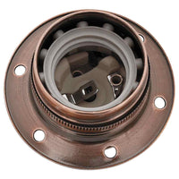 Portalampade 2 pz Rosso Bronzo E27 4106519