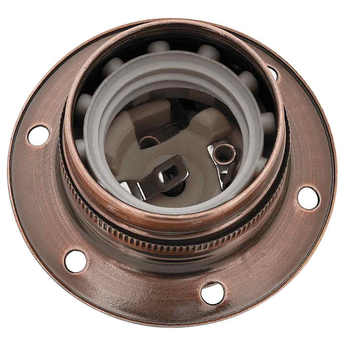 Portalampade 2 pz Rosso Bronzo E27 4106519