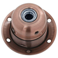 Portalampade 2 pz Rosso Bronzo E27 4106519