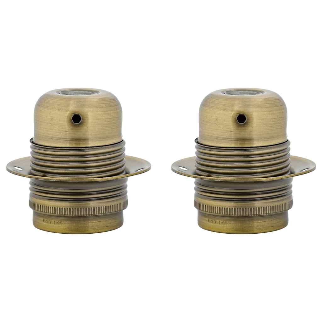 Portalampade 2 pz Bronzo E27