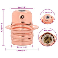 Portalampada 2 pz Oro Rosa E27