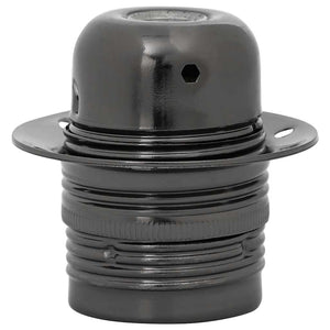 Portalampade 2 pz Nero Lucido E27 4106523