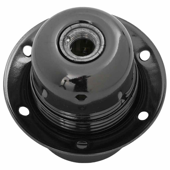 Portalampade 2 pz Nero Lucido E27 4106523