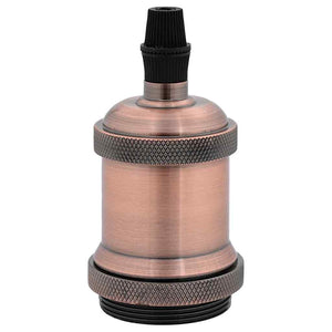 Portalampade 2 pz Rosso Bronzo E27 4106524