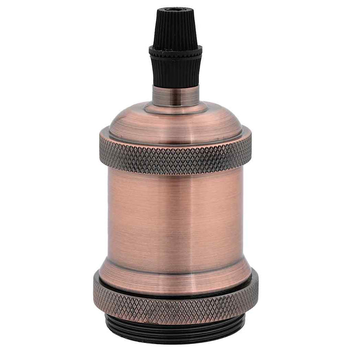 Portalampade 2 pz Rosso Bronzo E27 4106524