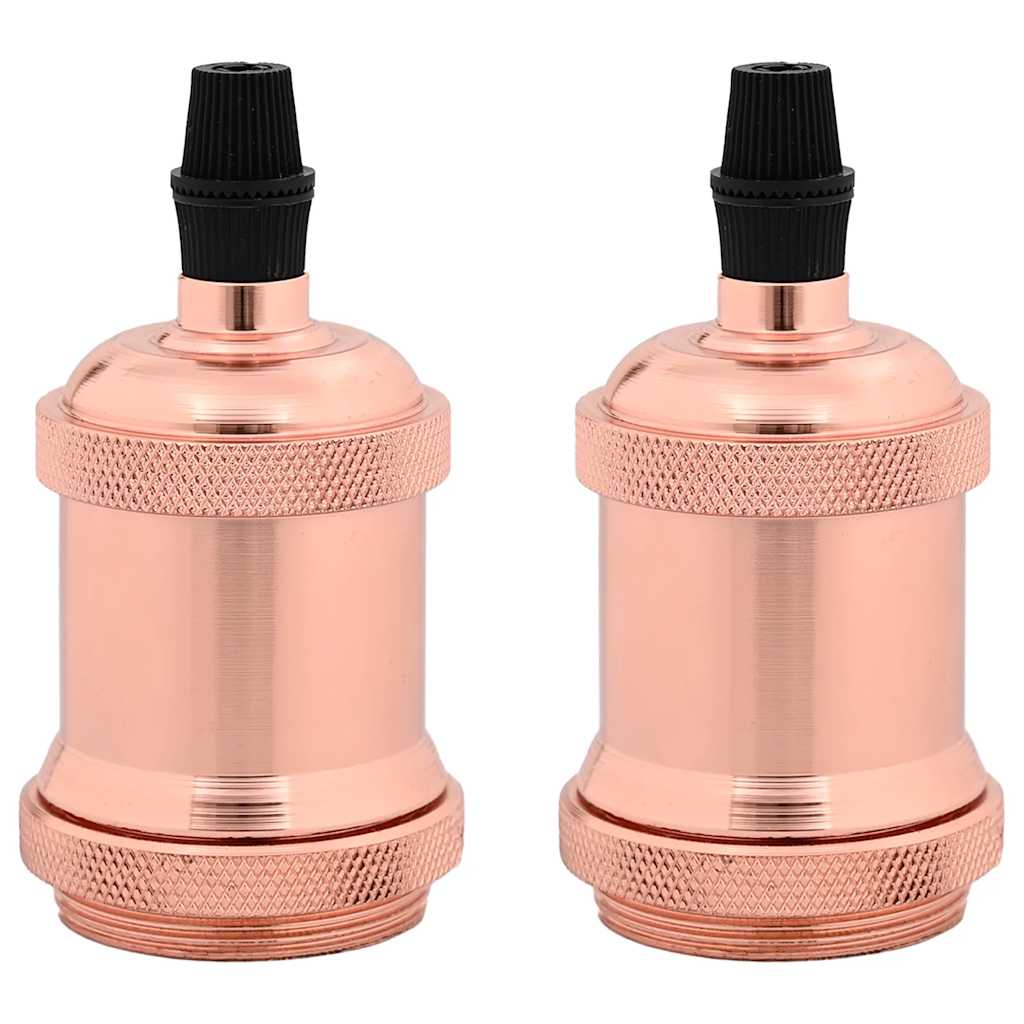 Portalampada 2 pz Oro Rosa E27 4106526