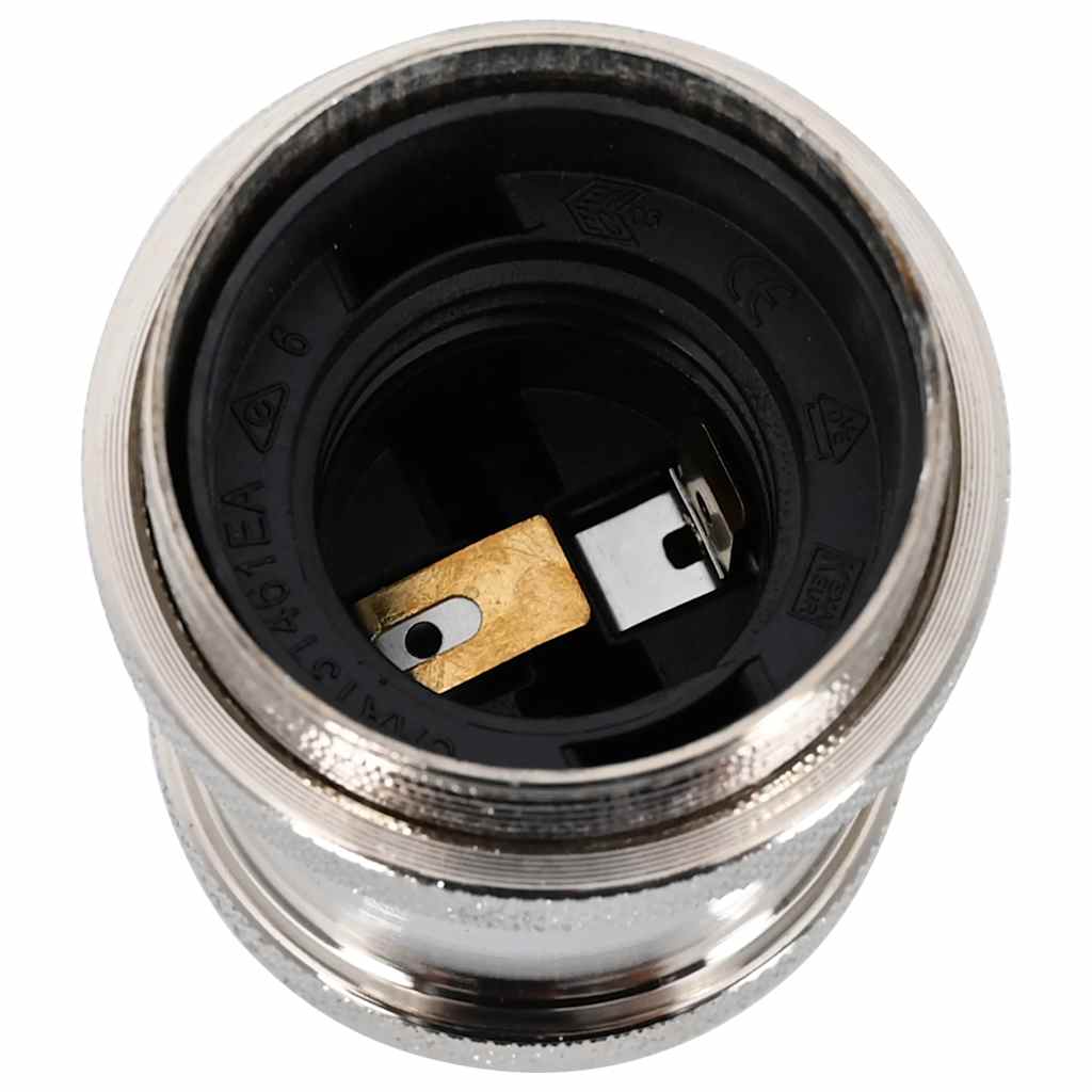 Portalampade 2 pz Nichel Satinato E27 4106527