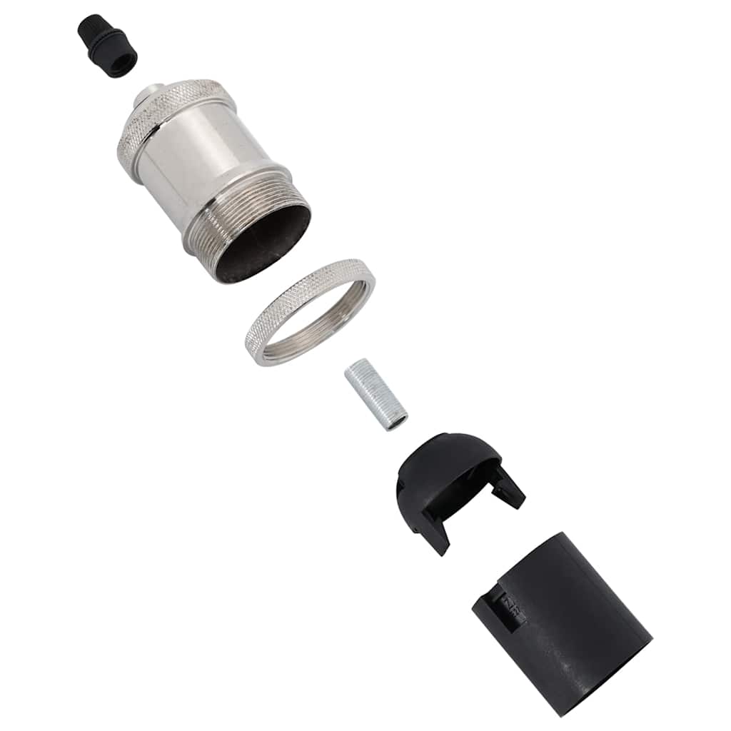 Portalampade 2 pz Nichel Satinato E27 4106527