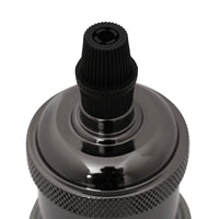 Portalampade 2 pz Nero Lucido E27