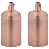 Portalampade 2 pz Rosso Bronzo E27 4106529