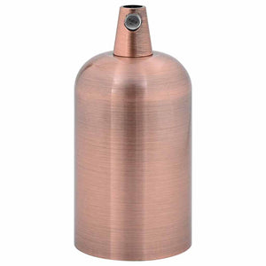 Portalampade 2 pz Rosso Bronzo E27