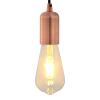 Portalampade 2 pz Rosso Bronzo E27 4106529