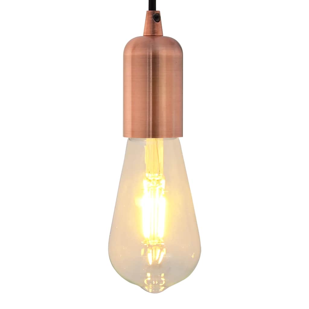 Portalampade 2 pz Rosso Bronzo E27