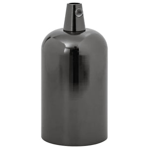 Portalampade 2 pz Nero Lucido E27 4106533