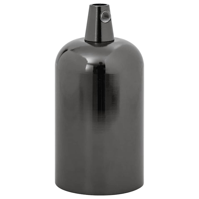 Portalampade 2 pz Nero Lucido E27 4106533