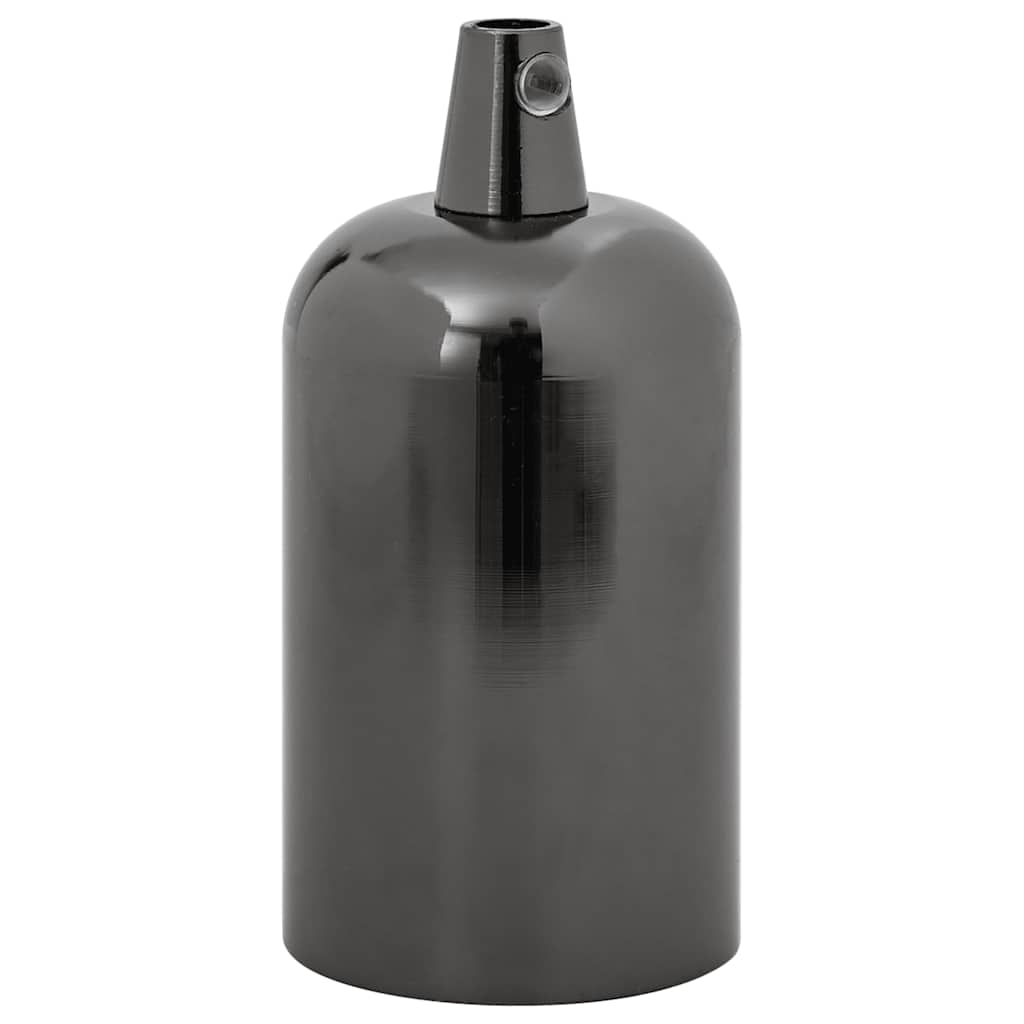 vidaXL Portalampade 2 pz Nero Lucido E27