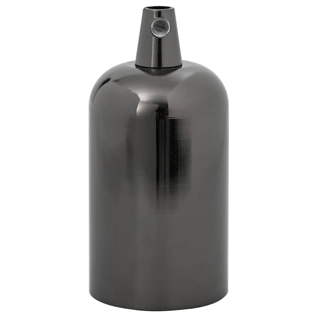 Portalampade 2 pz Nero Lucido E27 4106533