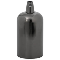 Portalampade 2 pz Nero Lucido E27 4106533