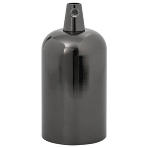 Portalampade 2 pz Nero Lucido E27 4106533