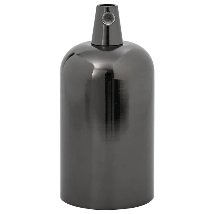 Portalampade 2 pz Nero Lucido E27 4106533