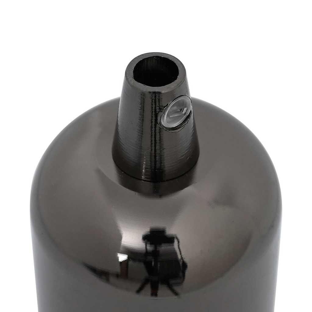 Portalampade 2 pz Nero Lucido E27 4106533