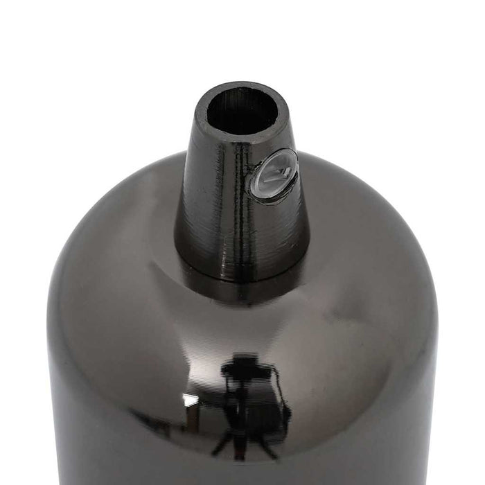 Portalampade 2 pz Nero Lucido E27 4106533