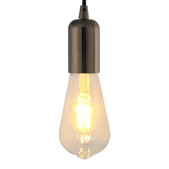 Portalampade 2 pz Nero Lucido E27 4106533