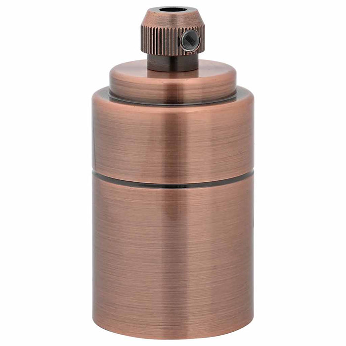 Portalampade 2 pz Rosso Bronzo E27