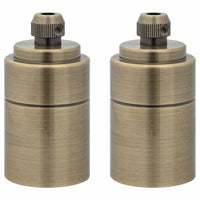 Portalampade 2 pz Bronzo E27 4106535