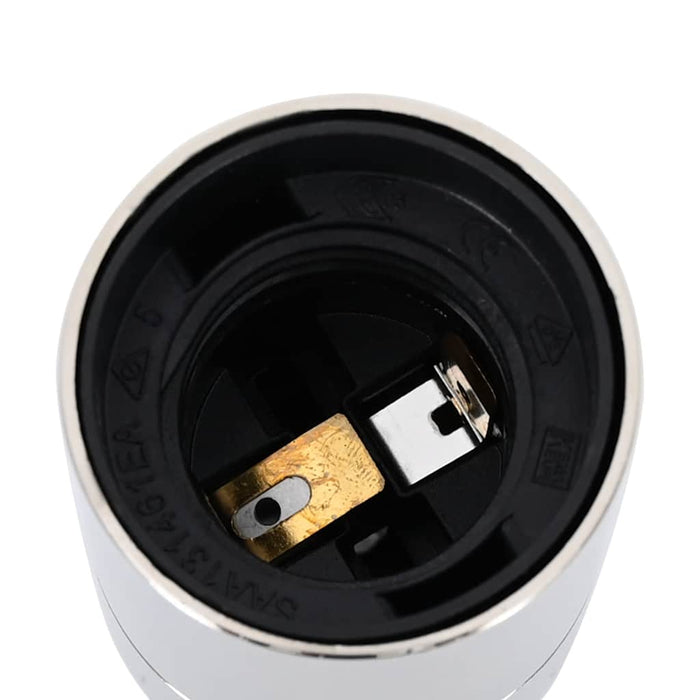 Portalampade 2 pz Nichel Satinato E27 4106537