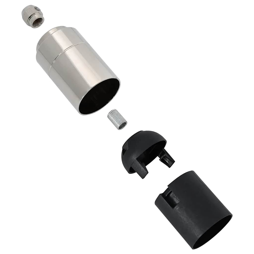 Portalampade 2 pz Nichel Satinato E27 4106537