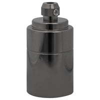 Portalampade 2 pz Nero Lucido E27 4106538