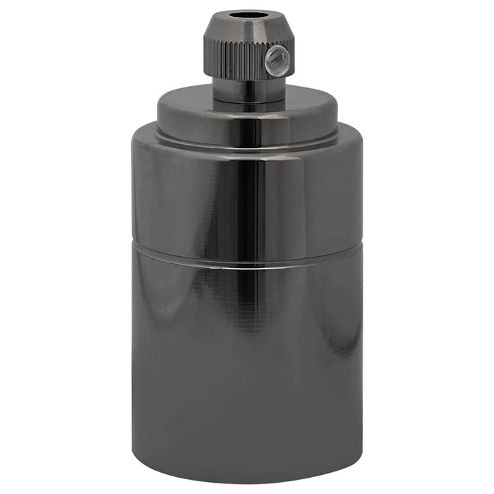 vidaXL Portalampade 2 pz Nero Lucido E27