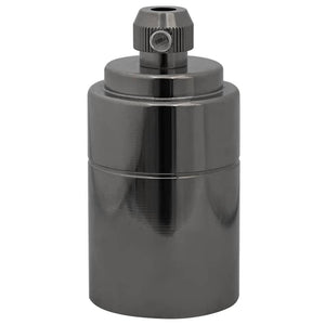 Portalampade 2 pz Nero Lucido E27 4106538