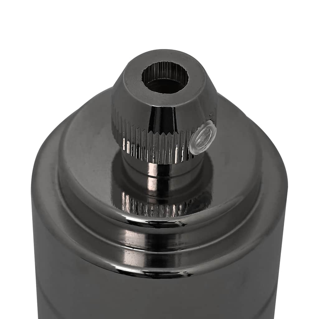 vidaXL Portalampade 2 pz Nero Lucido E27