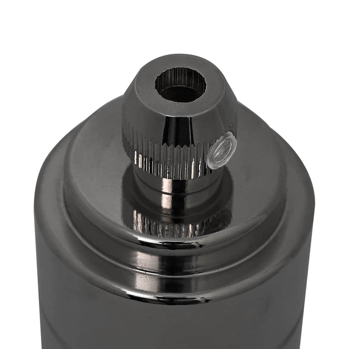 vidaXL Portalampade 2 pz Nero Lucido E27